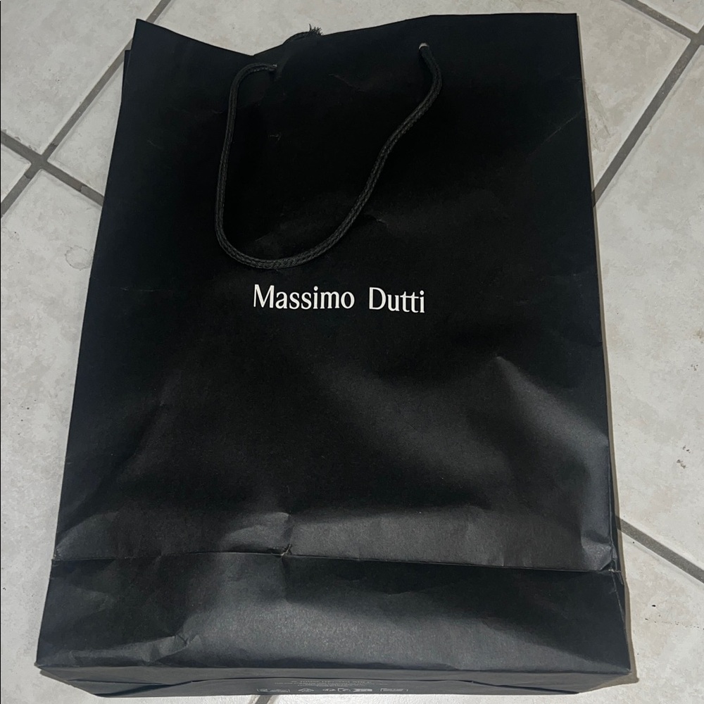 Massimo Dutti Elegant Black Tote